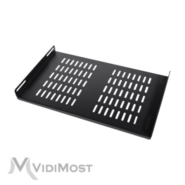 Серверна полиця Trinix TRX-450D/SH Black для комутаційної шафи глибиною 450 мм-1