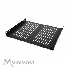 Серверна полиця TRX-600D/SH Black Trinix для комутаційної шафи глибиною 600 мм