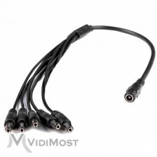 Розгалужувач живлення DC-F=>6xDC-M (D 5,5x2,5мм)