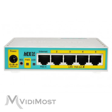 Маршрутизатор Mikrotik hEX PoE lite (RB750UPr2)
