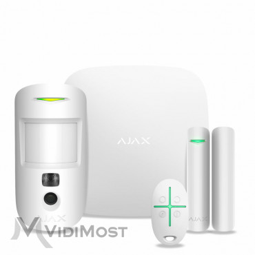 Комплект сигналізації Ajax StarterKit Cam Plus білий-1