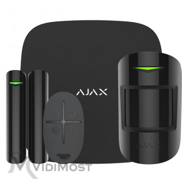 Комплект сигналізації Ajax StarterKit 2 (8EU) чорний