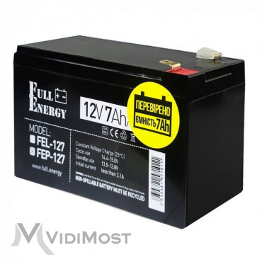 Свинцево-кислотний акумулятор Full Energy FEP-127 12В 7А/ч
