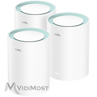 Комплект маршрутизаторів WiFi Mesh-система WiFi 5 Cudy M1300 3 штуки -1