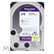 Жорсткий диск Western Digital Purple 4TB 64MB 5400rpm WD43PURZ 3.5 SATA III