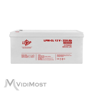 Акумулятор гелевий LPM-GL 12V - 250 Ah