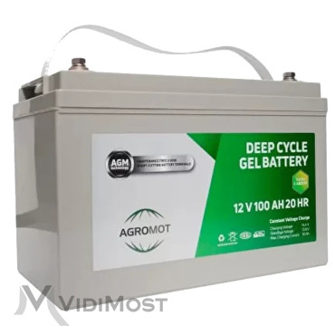 Акумулятор гелевий AGROMOT 12V 100AH GEL