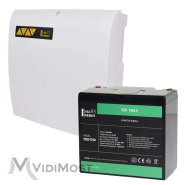 Комплект безперебійного живлення Full Energy BBGP-125LFP + FEG-1218 (5А/18Ah/LiFePo4)