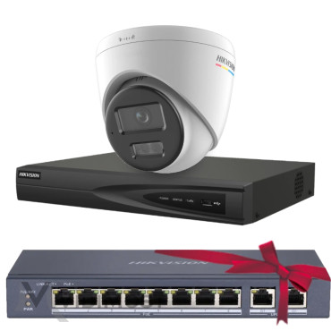 Комплект Hikvision DS-2CD1347G2H-LIUF 4МП (2.8мм)-1