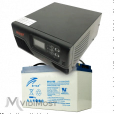 Комплект ДБЖ + АКБ MUST EP20-R1000W + Ritar DG12-100 12V 100Ah (Gel)